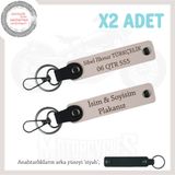 MiaWiki Kişiselleştirilebilir Motorcu Anahtarlığı, Standart, MH-KAN-MT-12087x2, Pudra-siyah, üniseks-yetişkin