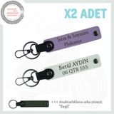 MiaWiki Kişiselleştirilebilir Motorcu Anahtarlık Seti, Standart, MH-KAN-MT-11844x2, Mor Menekşe-Beyaz-yeşil, üniseks-yetişkin
