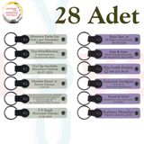 MiaWiki Kişiselleştirilebilir Yazılı Deri Anahtarlık, Standart, MH-KAN9044X28, Beyaz & Mor Menekşe, üniseks-yetişkin