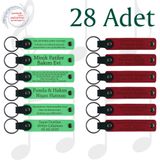 MiaWiki Kişiselleştirilebilir Yazılı Deri Anahtarlık, Standart, MH-KAN9055X28, Fıstık Yeşili & Kırmızı, üniseks-yetişkin