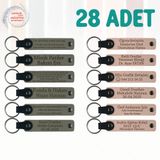 MiaWiki Kişiselleştirilebilir Yazılı Deri Anahtarlık, Standart, MH-KAN9089X28, Kül Gri & Pudra, üniseks-yetişkin