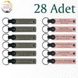 MiaWiki Kişiselleştirilebilir Yazılı Deri Anahtarlık, Standart, MH-KAN9093X28, Kül Gri & Yavru Ağzı, üniseks-yetişkin