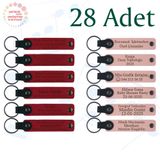 MiaWiki Kişiselleştirilebilir Yazılı Deri Anahtarlık, Standart, MH-KAN9111X28, Kırmızı & Yavru Ağzı, üniseks-yetişkin
