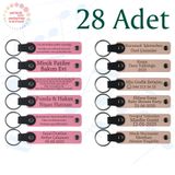 MiaWiki Kişiselleştirilebilir Yazılı Deri Anahtarlık, Standart, MH-KAN9125X28, Pembe & Pudra, üniseks-yetişkin