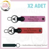 MiaWiki Kişiselleştirilmiş Motorcu Anahtarlığı, Standart, MH-KAN-MT-8973x2, Nar Çiçeği-Pembe-lacivert, üniseks-yetişkin