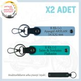 MiaWiki Kişiselleştirilmiş Motosiklet Anahtarlık Seti, Standart, MH-KAN-MT-7643x2, Koyu Turkuaz-Gök Mavi-siyah, üniseks-yetişkin