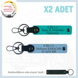 MiaWiki Kişiselleştirilmiş Motosiklet Anahtarlık Seti, Standart, MH-KAN-MT-9643x2, Koyu Turkuaz-Gök Mavi-siyah, üniseks-yetişkin