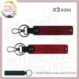 MiaWiki Kişiselleştirilmiş Motosiklet Anahtarlık, Standart, MH-KAN-MT-10771x2, Kırmızı-Bordo-lacivert, üniseks-yetişkin