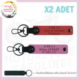 MiaWiki Kişiye Özel İsim Plaka Kan Grubu Anahtarlık, Standart, MH-KAN-MT-5973x2, Nar Çiçeği-Pembe-lacivert, üniseks-yetişkin