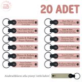 MiaWiki Kişiye Özel İsim Yazılı Deri Anahtarlık, Standart, MH-KAN8586X20, Pudra & Sütlü Kahve, üniseks-yetişkin