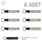 MiaWiki Kişiye Özel İsim Yazılı Hediye Anahtarlık, Standart, MH-KAN8551X6, Beyaz & Yeşil, üniseks-yetişkin
