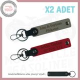 MiaWiki Kişiye Özel Motorcu Anahtarlığı İsim Plaka, Standart, MH-KAN-MT-11678x2, Kül Gri-Kırmızı-siyah, üniseks-yetişkin