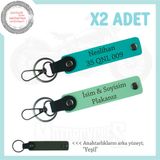 MiaWiki Kişiye Özel Motorcu Anahtarlığı İsim Plaka, Standart, MH-KAN-MT-12325x2, Yeşil-Koyu Turkuaz-yeşil, üniseks-yetişkin