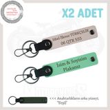 MiaWiki Kişiye Özel Motorcu Anahtarlığı İsimli Plakalı, Standart, MH-KAN-MT-12336x2, Yeşil-Pudra-yeşil, üniseks-yetişkin