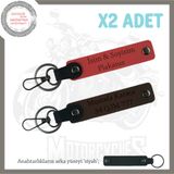 MiaWiki Kişiye Özel Motorcu Anahtarlığı, Standart, MH-KAN-MT-11948x2, Nar Çiçeği-Koyu Kahve-siyah, üniseks-yetişkin