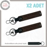 MiaWiki Kişiye Özel Plaka & İsim Yazılı Anahtarlık, Standart, MH-KAN-MT-11567x2, Koyu Kahve-siyah, üniseks-yetişkin