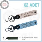 MiaWiki Kişiye Özel Plaka ve İsim Yazılı Anahtarlık, Standart, MH-KAN-MT-12065x2, Pudra-Gök Mavi-yeşil, üniseks-yetişkin