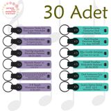 MiaWiki Kişiye Özel Yazılı Deri Anahtarlık Mor Lacivert, Standart, MH-KAN9117X30, Mor Menekşe & Turkuaz, üniseks-yetişkin