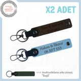 MiaWiki Kuryeler İçin Plaka ve İsim Yazılı Anahtarlık, Standart, MH-KAN-MT-11560x2, Koyu Kahve-Gök Mavi-yeşil, üniseks-yetişkin