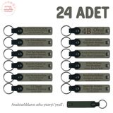 MiaWiki Miniklere İsim Yazılı Karne Hediyesi Anahtarlık, Standart, MH-KAN8518X24, Kül Gri & Yeşil, üniseks-çocuk