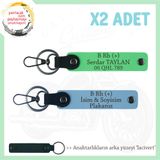 MiaWiki Motor 2'li Anahtarlık İsim Plaka Kan Grubu, Standart, MH-KAN-MT-7551x2, Gök Mavi-Fıstık Yeşil-lacivert, üniseks-yetişkin
