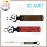 MiaWiki Motor Anahtarlık İsim Plaka Kan Grubu, Standart, MH-KAN-MT-10920x2, Nar Çiçeği-Açık Kahve-gri, üniseks-yetişkin