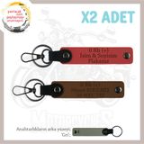 MiaWiki Motor Anahtarlık İsim Plaka Kan Grubu, Standart, MH-KAN-MT-9920x2, Nar Çiçeği-Açık Kahve-gri, üniseks-yetişkin