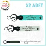 MiaWiki Motor Gruplarına İsim Plaka Kan Grubu Anahtarlık, Standart, MH-KAN-MT-6523x2, Beyaz-Turkuaz-yeşil, üniseks-yetişkin