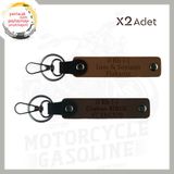 MiaWiki Motor Severe İsim Plaka Kan Grubu Anahtarlık, Standart, MH-KAN-MT-4414x2, Açık Kahve-Koyu Kahve, üniseks-yetişkin