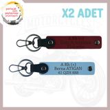 MiaWiki Motor Severler Anahtarlık İsim Plaka Kan Grubu, Standart, MH-KAN-MT-4235x2, Gök Mavi-Bordo, üniseks-yetişkin