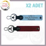 MiaWiki Motor Severler Anahtarlık İsim Plaka Kan Grubu, Standart, MH-KAN-MT-4835x2, Gök Mavi-Bordo, üniseks-yetişkin