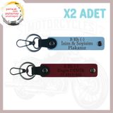 MiaWiki Motor Severler Anahtarlık İsim Plaka Kan Grubu, Standart, MH-KAN-MT-5035x2, Gök Mavi-Bordo, üniseks-yetişkin