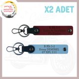 MiaWiki Motor Severler Anahtarlık İsim Plaka Kan Grubu, Standart, MH-KAN-MT-5235x2, Gök Mavi-Bordo, üniseks-yetişkin