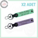 MiaWiki Motor Severler İçin Özel İsim ve Plaka Anahtarlık, Standart, MH-KAN-MT-4088x2, Mor Menekşe-Yeşil, üniseks-yetişkin