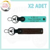 MiaWiki Motor Severlere İsim Plaka Kan Grubu Anahtarlık, Standart, MH-KAN-MT-4247x2, Koyu Kahve-Turkuaz, üniseks-yetişkin
