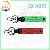 MiaWiki Motor Severlere İsim Plaka Kan Grubu Anahtarlık, Standart, MH-KAN-MT-4715x2, Nar Çiçeği-Fıstık Yeşil, üniseks-yetişkin