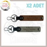MiaWiki Motor Severlere İsim Plaka Kan Grubu Anahtarlık, Standart, MH-KAN-MT-5259x2, Kül Gri-Açık Kahve, üniseks-yetişkin