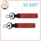 MiaWiki Motor Severlere Özel Deri Anahtarlık, Standart, MH-KAN-MT-4329x2, Nar Çiçeği, üniseks-yetişkin