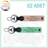 MiaWiki Motor Severlere Özel İsim Plaka Anahtarlık, Standart, MH-KAN-MT-4577x2, Yavruağzı-Yeşil, üniseks-yetişkin