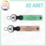 MiaWiki Motor Severlere Özel İsim Plaka Anahtarlık, Standart, MH-KAN-MT-4977x2, Yavruağzı-Yeşil, üniseks-yetişkin
