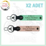 MiaWiki Motor Severlere Özel İsim Plaka Anahtarlık, Standart, MH-KAN-MT-5177x2, Yavruağzı-Yeşil, üniseks-yetişkin