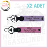 MiaWiki Motor Severlere Özel İsim Plaka Anahtarlık, Standart, MH-KAN-MT-5295x2, Mor Menekşe-Pembe, üniseks-yetişkin