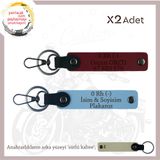 MiaWiki Motor Severlere Özel İsim Plaka Kan Grubu Anahtarlık, Standart, MH-KAN-MT-10548x2, Gök Mavi-Bordo-sütlü kahve, üniseks-yetişkin