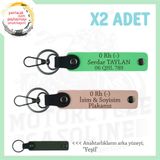 MiaWiki Motor Severlere Özel İsim Plaka Kan Grubu Anahtarlık, Standart, MH-KAN-MT-11219x2, Yavruağzı-Fıstık Yeşil-yeşil, üniseks-yetişkin
