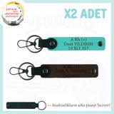 MiaWiki Motor Severlere Özel İsim Plaka Kan Grubu Anahtarlık, Standart, MH-KAN-MT-5620x2, Koyu Kahve-Turkuaz-lacivert, üniseks-yetişkin