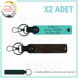 MiaWiki Motor Severlere Özel İsim Plaka Kan Grubu Anahtarlık, Standart, MH-KAN-MT-6620x2, Koyu Kahve-Turkuaz-lacivert, üniseks-yetişkin