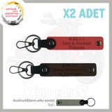 MiaWiki Motor Severlere Özel İsim Plaka Kan Grubu Anahtarlık, Standart, MH-KAN-MT-7946x2, Nar Çiçeği-Koyu Kahve-gri, üniseks-yetişkin