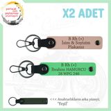 MiaWiki Motor Severlere Özel İsim Plaka Kan Grubu Anahtarlık, Standart, MH-KAN-MT-8219x2, Yavruağzı-Fıstık Yeşil-yeşil, üniseks-yetişkin