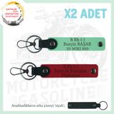 MiaWiki Motor Sürücüsüne Özel İsim Plaka Kan Grubu Anahtarlık, Standart, MH-KAN-MT-8836x2, Kırmızı-Yeşil-siyah, üniseks-yetişkin