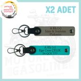 MiaWiki Motor Tutkunlarına İsim Plaka Kan Grubu Anahtarlık, Standart, MH-KAN-MT-4265x2, Kül Gri-Koyu Turkuaz, üniseks-yetişkin